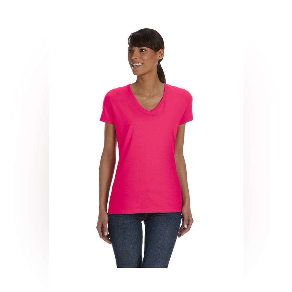 Fruit of the LoomLadies HD Cotton V-Neck T-Shirt